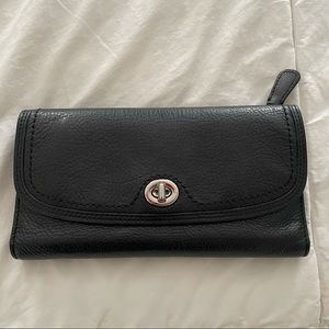 Coach Black Leather Wallet